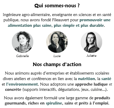 Fileauvert - spiruline et produits gourmands